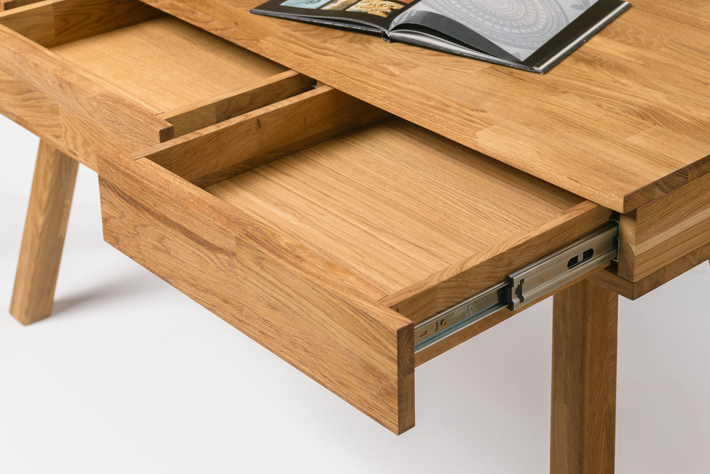 NordicStory Mesa Oficina Escritorio de Madera Maciza Roble Nordico